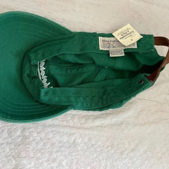 VINTAGE Abercrombie & Fitch Baseball Hat cap New Y2K rare main image 4